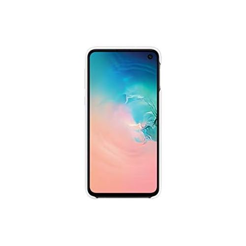 삼성 Samsung Official Original Non-Slip, Soft-Touch Silicone Silicone Case for Galaxy S10e / S10 / S10+ (Plus) (White, Galaxy S10e)