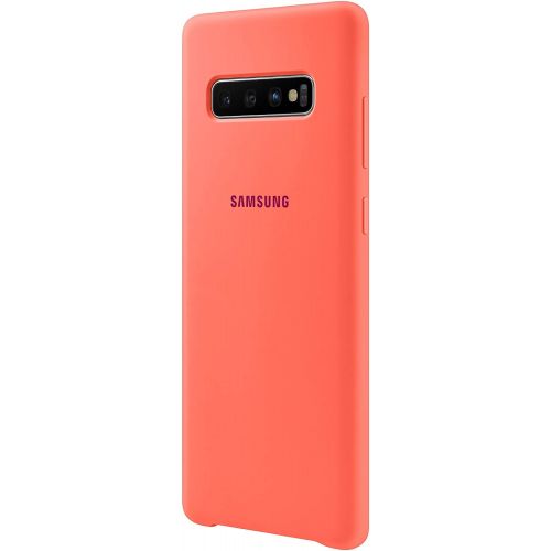 삼성 Samsung Galaxy S10+ Soft Touch Silicon Cover - Official Galaxy S10+ Case/Protective Phone Case with Soft Touch Silicone Finish - Pink