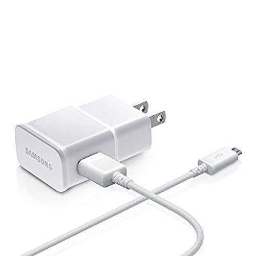 삼성 Samsung OEM 2-Amp Adapter with 5-Feet Micro USB Data Sync Charging Cables for Galaxy S2/S3/S4 Active/Note 1/2 - Non-Retail Packaging - White