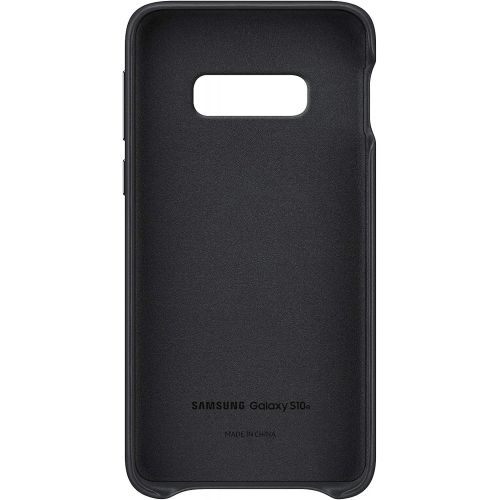 삼성 SAMSUNG Original Galaxy S10e Protective Leather Back Cover Case, Black