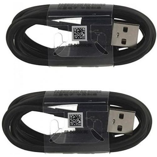 삼성 Two (2) OEM Samsung USB-C Data Charging Cables for Galaxy S9/S9 Plus/S8/S8+/Note8 - Black EP-DG950CBE- Bulk Packaging