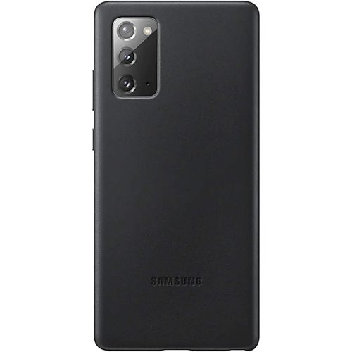 삼성 Samsung Official Galaxy Note 20 Series Leather Back Cover (Black, Note 20)