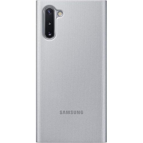 삼성 Samsung Galaxy Note10 Case, S-View Flip Cover - Silver (US Version with Warranty) - EF-ZN970CSEGUS