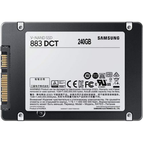 삼성 Samsung 883 DCT Series SSD 240GB - SATA 2.5” 7mm Interface Internal Solid State Drive with V-NAND Technology for Business (MZ-7LH240NE)