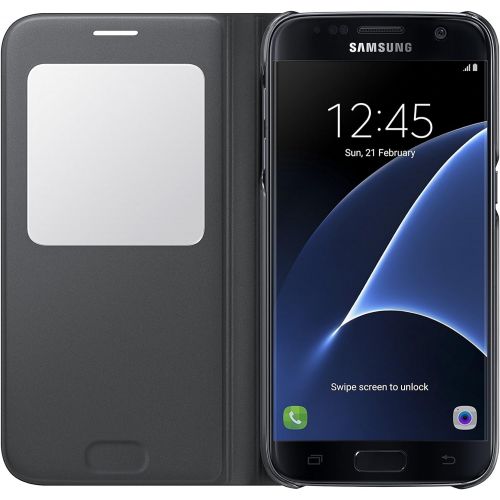 삼성 Samsung Galaxy S7 Case S-View Flip Cover - Black