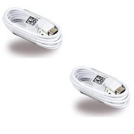 Two (2) OEM Samsung USB C Data Charging Cables for Galaxy S9/S9 Plus/S8/S8+/Note8 White EP DN930CWE Bulk Packaging