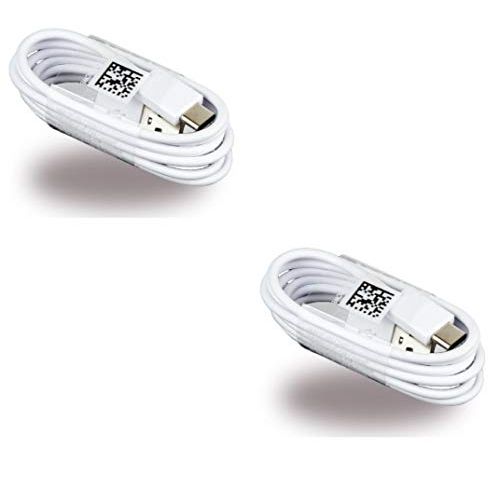 삼성 Two (2) OEM Samsung USB C Data Charging Cables for Galaxy S9/S9 Plus/S8/S8+/Note8 White EP DN930CWE Bulk Packaging