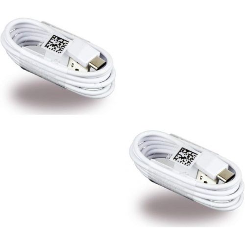 삼성 Two (2) OEM Samsung USB C Data Charging Cables for Galaxy S9/S9 Plus/S8/S8+/Note8 White EP DN930CWE Bulk Packaging