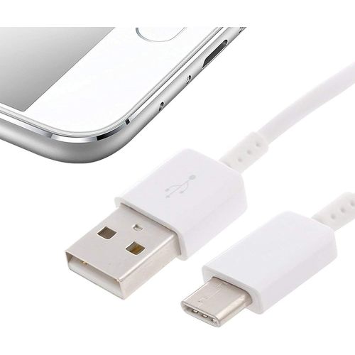 삼성 Two (2) OEM Samsung USB C Data Charging Cables for Galaxy S9/S9 Plus/S8/S8+/Note8 White EP DN930CWE Bulk Packaging