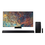 Samsung QN55QN90AA 55 Neo QLED QN90 Series 4K Smart TV Titan Black with a Samsung HW-T650 Bluetooth Soundbar with Dolby Audio Wireless Subwoofer (2021)