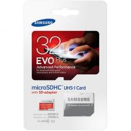 Samsung Evo Plus 32GB MicroSD HC Class 10 UHS-1 Mobile Memory Card for Samsung Galaxy J3 J1 Nxt Ace A9 A7 A5 A3 Tab A 7.0 E 8.0 View On7 On5 Z3 with SD Memory Card Reader