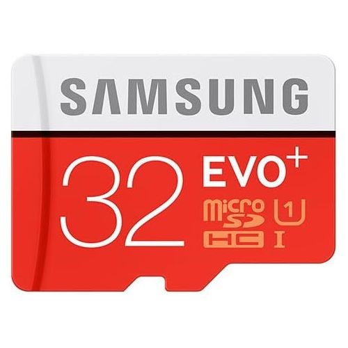 삼성 Samsung Evo Plus 32GB MicroSD HC Class 10 UHS-1 Mobile Memory Card for Samsung Galaxy J3 J1 Nxt Ace A9 A7 A5 A3 Tab A 7.0 E 8.0 View On7 On5 Z3 with SD Memory Card Reader