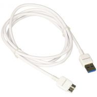 Samsung 4 Feet 11 Inch USB 3.0 Sync/Charge Data Cable for Samsung Galaxy S5 Non Retail Packaging White