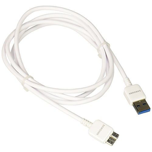 삼성 Samsung 4 Feet 11 Inch USB 3.0 Sync/Charge Data Cable for Samsung Galaxy S5 Non Retail Packaging White