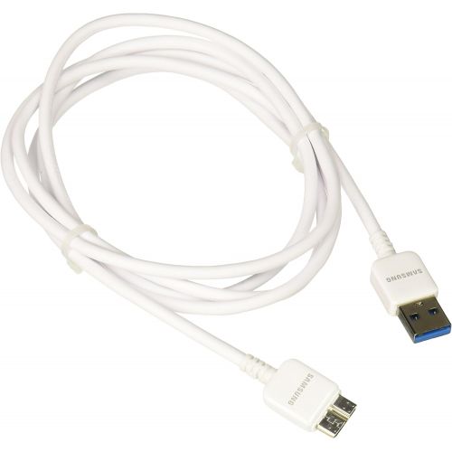 삼성 Samsung 4 Feet 11 Inch USB 3.0 Sync/Charge Data Cable for Samsung Galaxy S5 Non Retail Packaging White