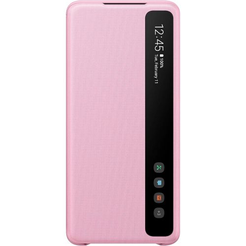 삼성 Samsung Galaxy S20+ Plus Case, S-View Flip Cover - Pink (US Version with Warranty), Model:EF-ZG985CPEGUS