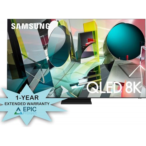 삼성 Samsung QN75Q900TS 8K Ultra High Definition Quantum HDR QLED Smart TV Bundle with Additional One Year Coverage by Epic Protect (2020)