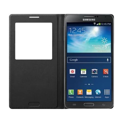 삼성 Samsung Galaxy Note 3 Case S View Flip Cover Folio - Black