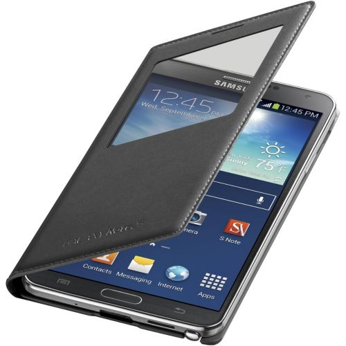 삼성 Samsung Galaxy Note 3 Case S View Flip Cover Folio - Black
