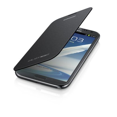 삼성 Samsung Galaxy Note 2 Flip Cover Case (Titanium Gray)