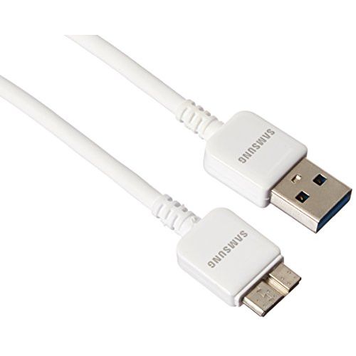 삼성 Samsung 5-Feet USB 3.0 Data Cable for Galaxy S5/Galaxy Note 3 - Non-Retail Packaging - White