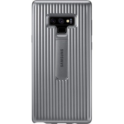 삼성 Samsung Galaxy Note9 Case, Rugged Military Grade Protective Cover with Kickstand, Silver