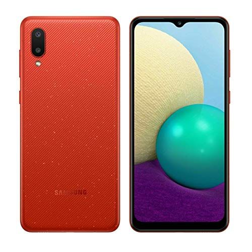 삼성 Samsung Galaxy A02 (SM-A022M/DS) Dual SIM 32GB 6.5”, Factory Unlocked GSM, International Version - No Warranty - Red