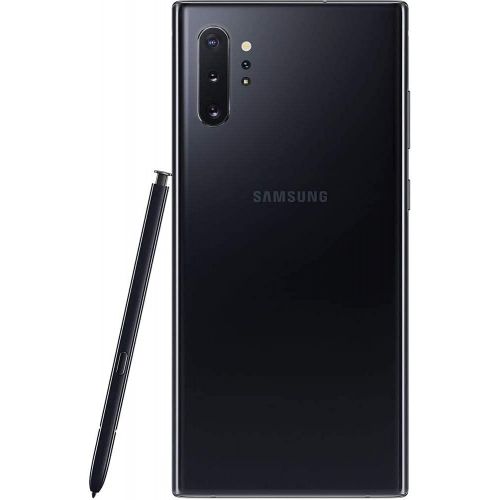 삼성 Samsung Galaxy Note 10 Plus (SM-N975F) Single SIM, 256GB, 6.8, 12GB RAM, GSM, Factory Unlocked LTE Smartphone, International Version - Aura Black