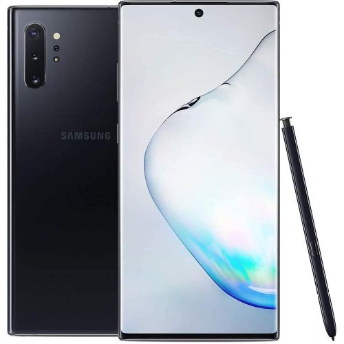 삼성 Samsung Galaxy Note 10 Plus (SM-N975F) Single SIM, 256GB, 6.8, 12GB RAM, GSM, Factory Unlocked LTE Smartphone, International Version - Aura Black