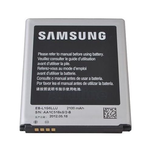 삼성 Samsung Galaxy S3 Replacement Battery (2100 mAh) for AT&T, Sprint & T-Mobile Models - Battery - Non-Retail Packaging - Silver