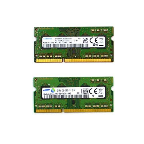 삼성 Samsung 8GB kit (2 x 4GB), 204-pin SODIMM, DDR3 PC3L-12800, 1600MHz ram Memory Module (M471B5173EB0-YK0 x 2)