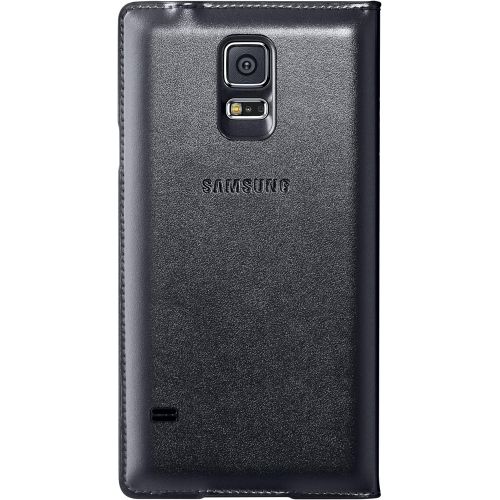 삼성 Samsung Galaxy S5 Case S View Flip Cover Folio, Black