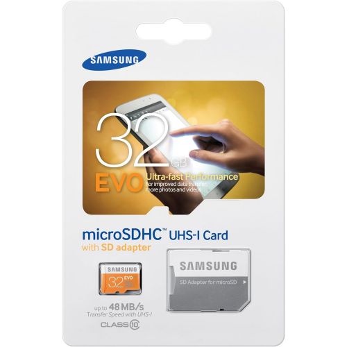 삼성 Samsung 32GB up to 48MB/s EVO Class 10 Micro SDHC Card with Adapter (MB-MP32DA/AM)