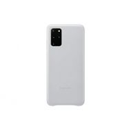 Samsung Galaxy S20+ Plus Case, Leather Back Cover - Silver (US Version with Warranty) (EF-VG985LSEGUS)