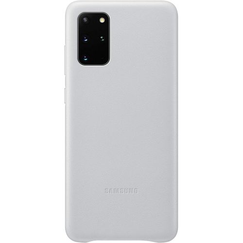 삼성 Samsung Galaxy S20+ Plus Case, Leather Back Cover - Silver (US Version with Warranty) (EF-VG985LSEGUS)