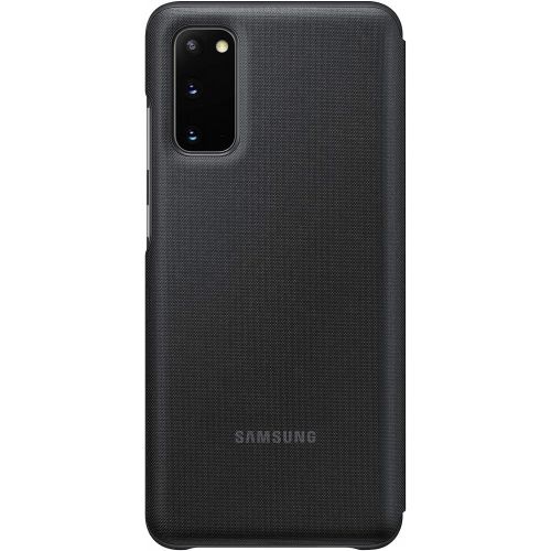 삼성 Samsung Galaxy S20 Case, LED Wallet Cover - Black (US Version with Warranty) (EF-NG980PBEGUS)