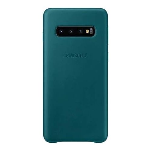 삼성 Samsung Official Original Galaxy S10 Series Genuine Leather Cover Case (Green, Galaxy S10)