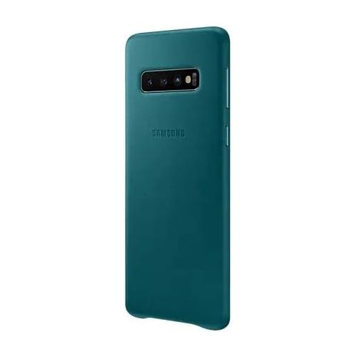 삼성 Samsung Official Original Galaxy S10 Series Genuine Leather Cover Case (Green, Galaxy S10)