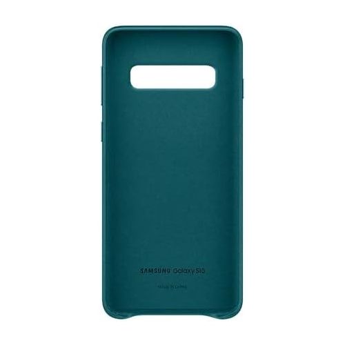 삼성 Samsung Official Original Galaxy S10 Series Genuine Leather Cover Case (Green, Galaxy S10)