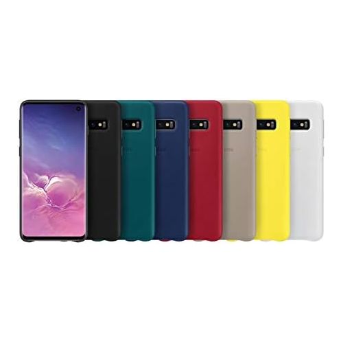 삼성 Samsung Official Original Galaxy S10 Series Genuine Leather Cover Case (Green, Galaxy S10)