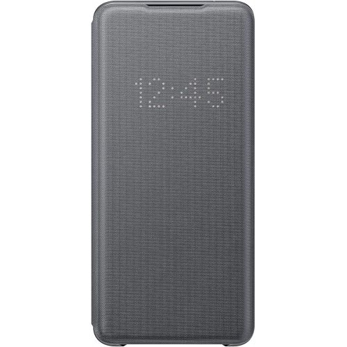 삼성 Samsung Galaxy S20 Ultra Case, LED Wallet Cover - White (US Version with Warranty), Gray (EF-NG988PJEGUS)