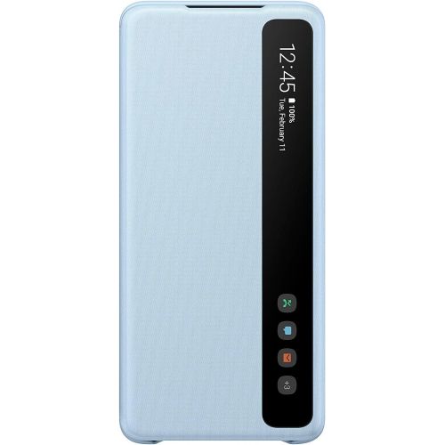 삼성 Samsung Galaxy S20+ Case, Official S-View Flip Cover, Blue, EF-ZG985CLEGWW