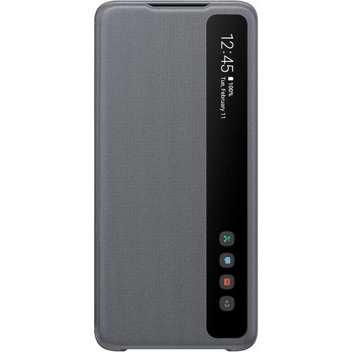 삼성 Samsung Galaxy S20 Ultra Case, S-View Flip Cover - Gray (US Version with Warranty) (EF-ZG988CJEGUS)