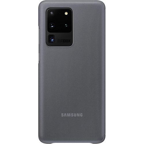 삼성 Samsung Galaxy S20 Ultra Case, S-View Flip Cover - Gray (US Version with Warranty) (EF-ZG988CJEGUS)