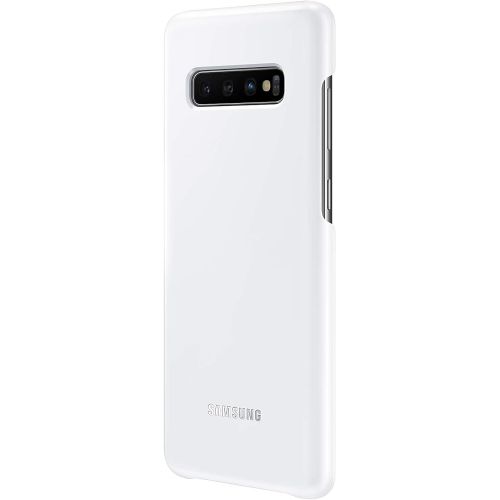 삼성 Samsung Galaxy S10+ LED Cover ? Official Samsung Galaxy S10+ Case/Protective Case with LED Display and Light Show ? White