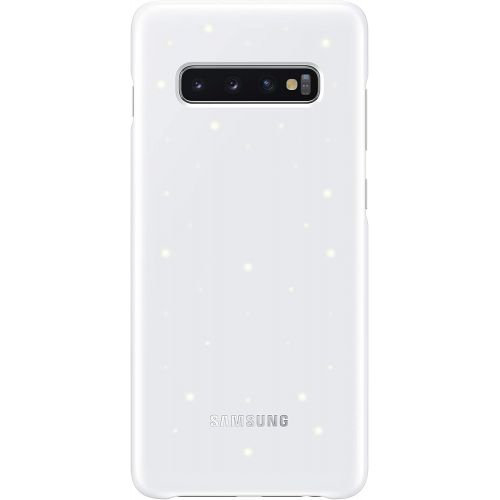 삼성 Samsung Galaxy S10+ LED Cover ? Official Samsung Galaxy S10+ Case/Protective Case with LED Display and Light Show ? White