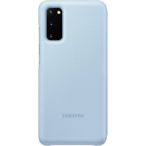 삼성 Samsung Electronics Galaxy S20 Case, LED Wallet Cover - Blue (US Version with Warranty), Model: EF-NG980PLEGUS