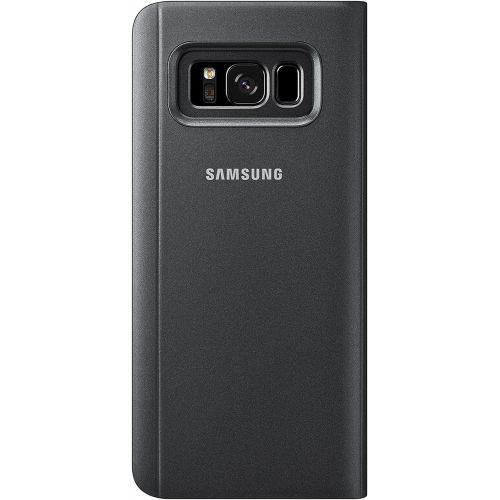 삼성 Samsung Galaxy S8 S-View Flip Cover with Kickstand, Black