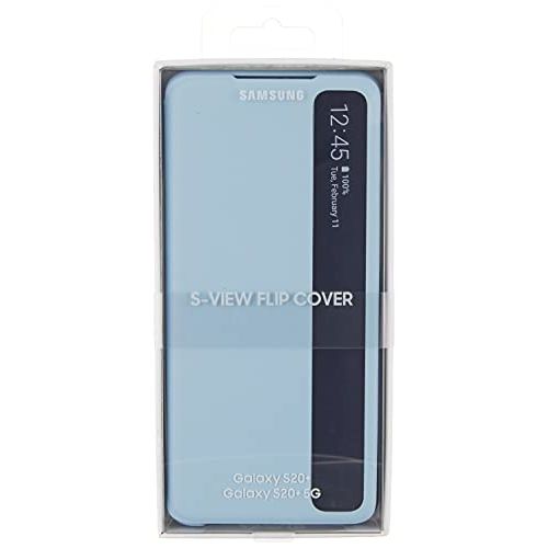 삼성 Samsung Galaxy S20+ Plus Case, S-View Flip Cover - Blue (US Version with Warranty) (EF-ZG985CLEGUS)