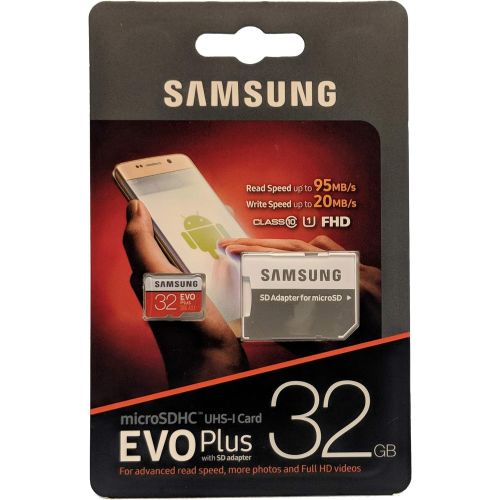 삼성 Samsung 32GB Evo Plus MicroSD Card (5 Pack) Class 10 SDHC Memory Card with Adapter (MB-MC32G) Bundle with (1) Everything But Stromboli 3.0 Reader with SD & Micro (TF) Slots